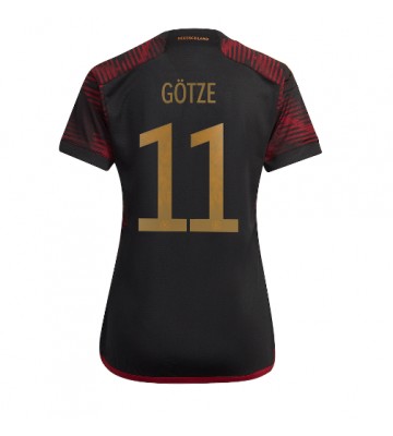 Tyskland Mario Gotze #11 Bortatröja Dam VM 2022 Kortärmad